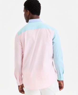 Men's Long-Sleeve Printed Oxford Shirt