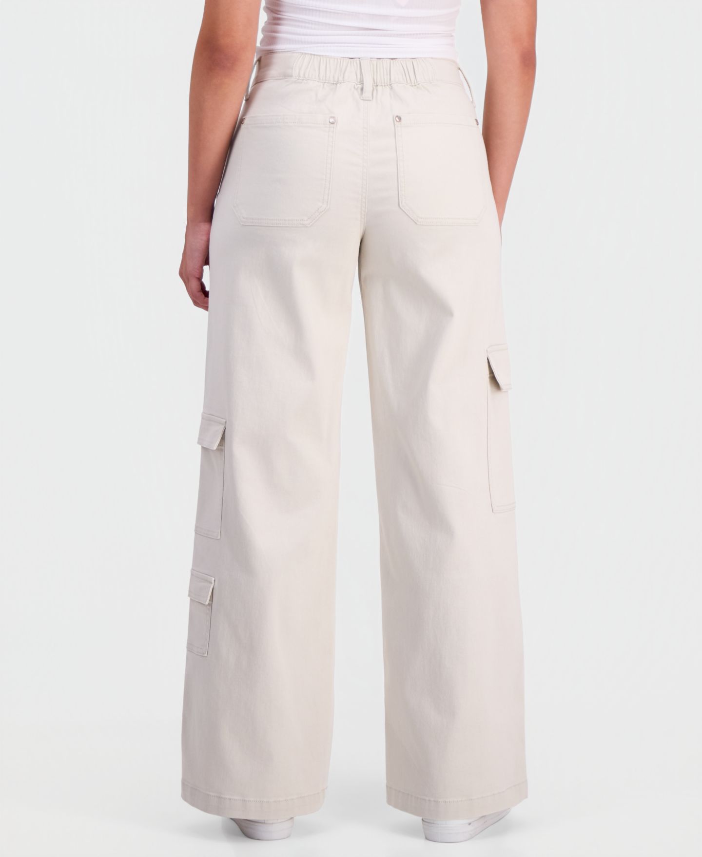Женские брюки Celebrity Pink Juniors' Wide-Leg Cargo, цвет: Хаки — фото 7