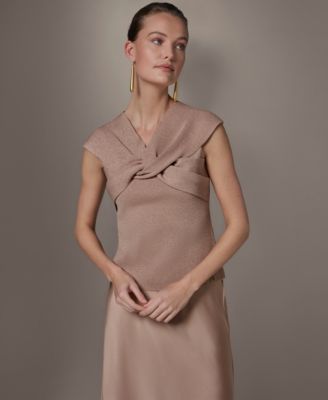 Women's Criss Cross V-Neck Sweater