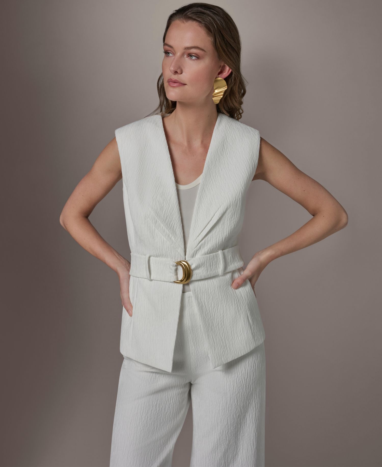 Women's Belted Vest