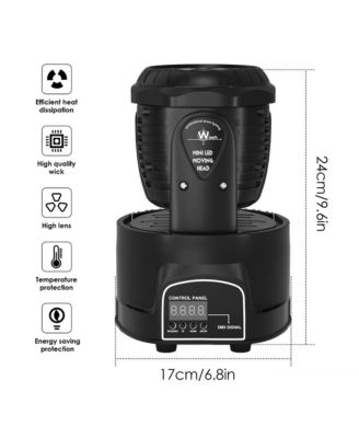 70W RGBW Mini Moving Head Stage Light with Built-in Shows, Sound and DMX Control