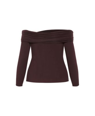 Women's Plus size Buckle Detail Top