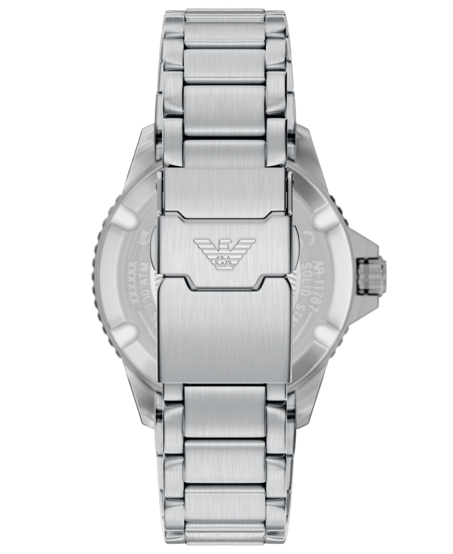 Мужские часы Emporio Armani World Explorer Solar Three Hand Silver Stainless Steel Watch, 42mm — фото 3