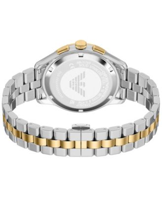 Men's Quartz Chronograph Two-Tone Stainless Steel Watch, 42mm