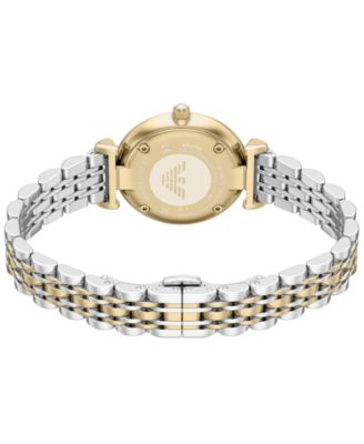 Women's Quartz Two-Hand Two-Tone Stainless Steel Watch, 32mm