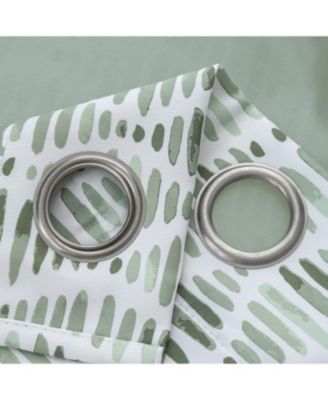 100% Polyester 190 GSM Justice Reversible Grommet Curtain Panel 54" x 84" Sage
