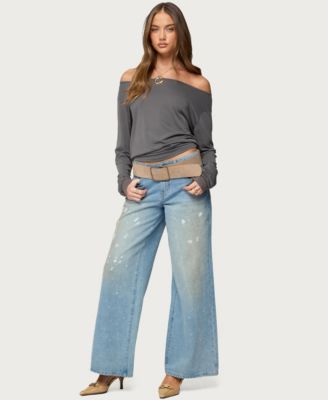 Women's Nannie Off Shoulder Oversized Top