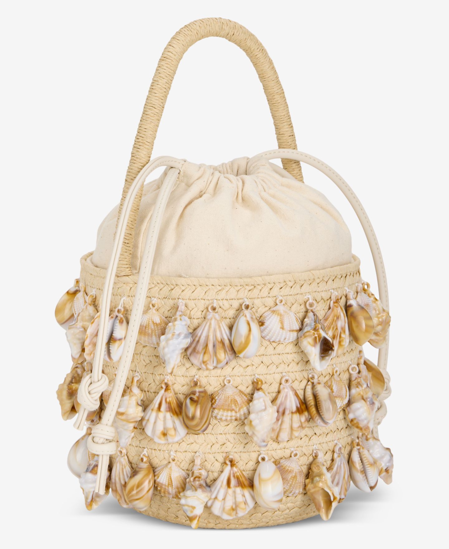 Женская сумка I.N.C. International Concepts Shell Embellished Straw Bucket, цвет: Натуральный — фото 3
