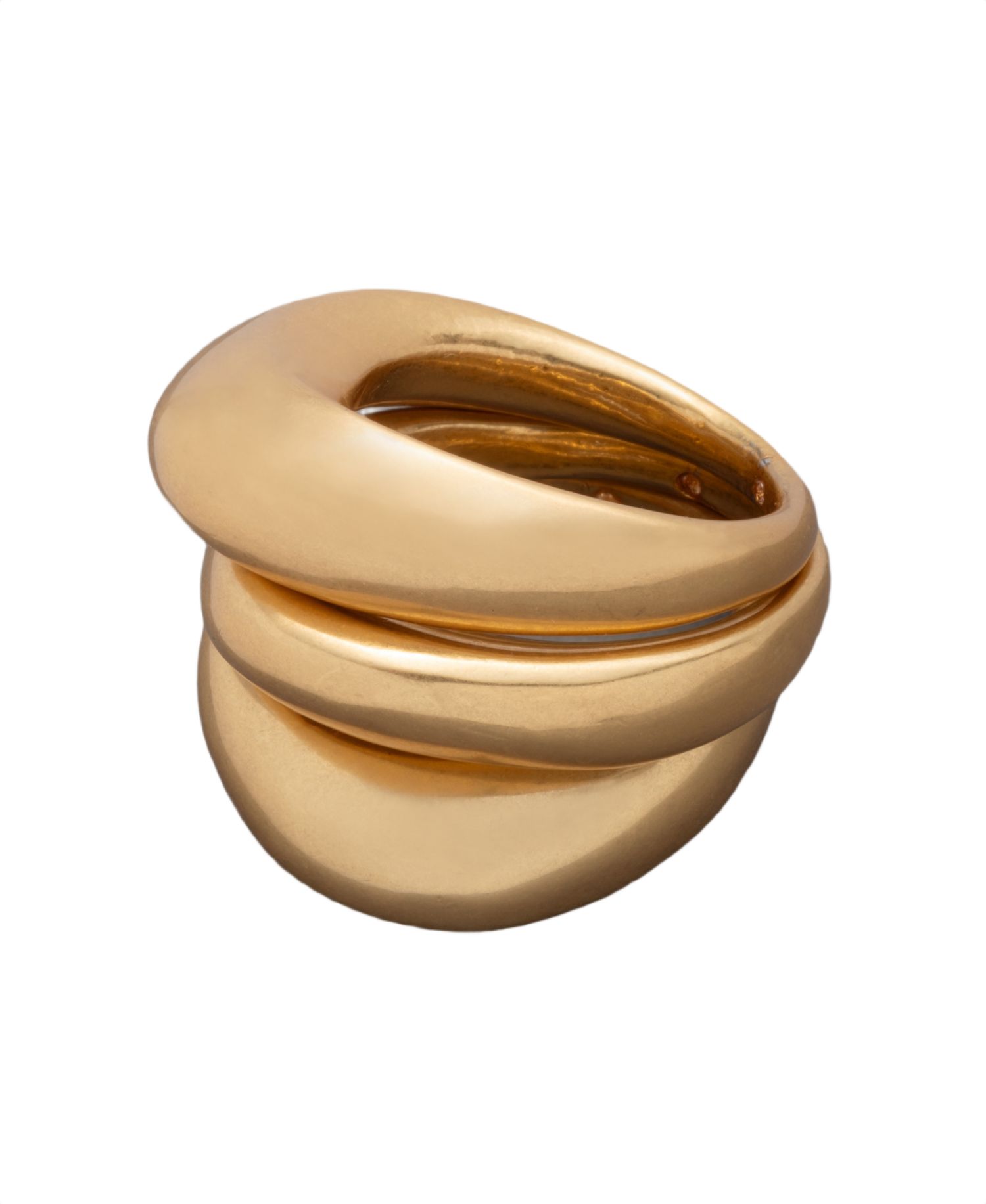 Gold-Tone Drama Molten Statement Ring 3-Pc. Set