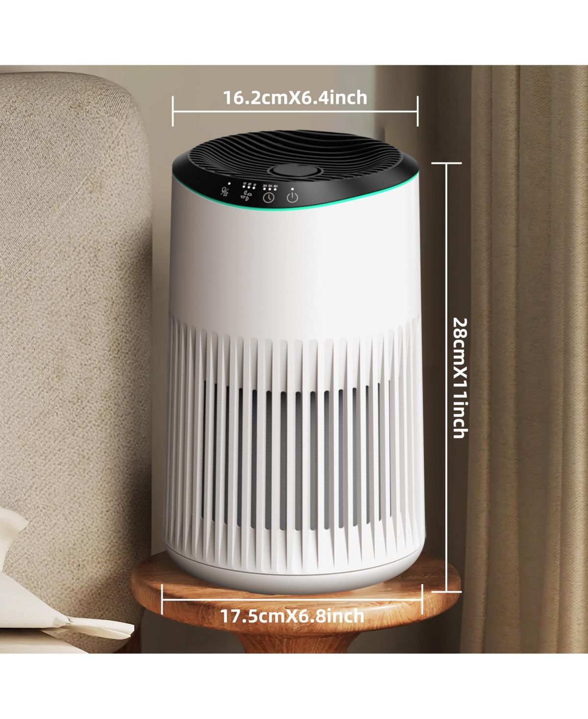 Morento Hepa Air Purifier for Bedroom Home, With Essential Oil Diffuser, Sleep Mode, Up to 225 Sqft