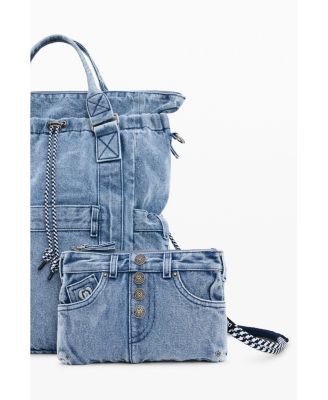Women's Large denim backpack