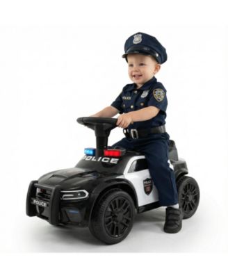 Toddler Sliding Car with Steering Wheel and Under-Seat Storage Push