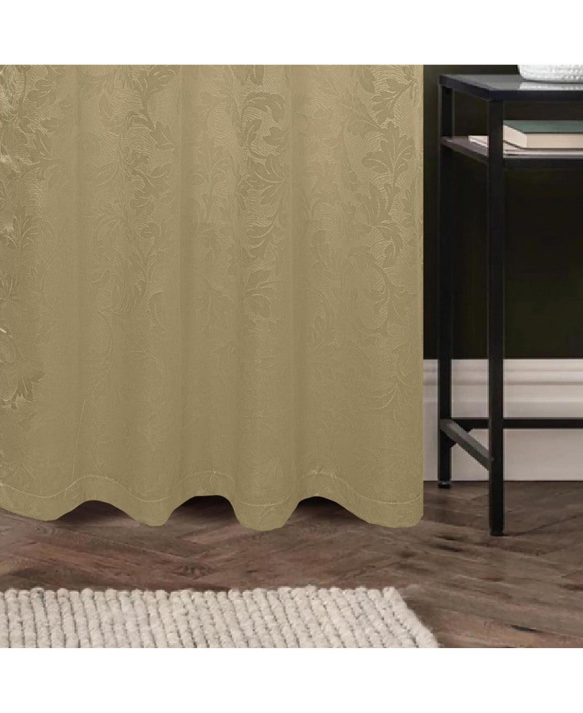 Olivia Gray 100% Polyester 200 Gsm Dyson Embossed Blackout Grommet Curtain Panel 54" x 84