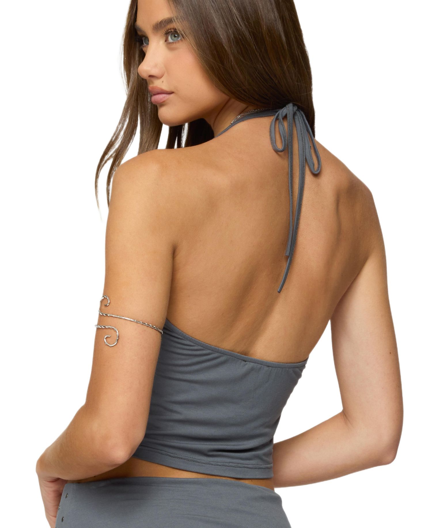 Women's Klara Studded Cowl Neck Halter Top