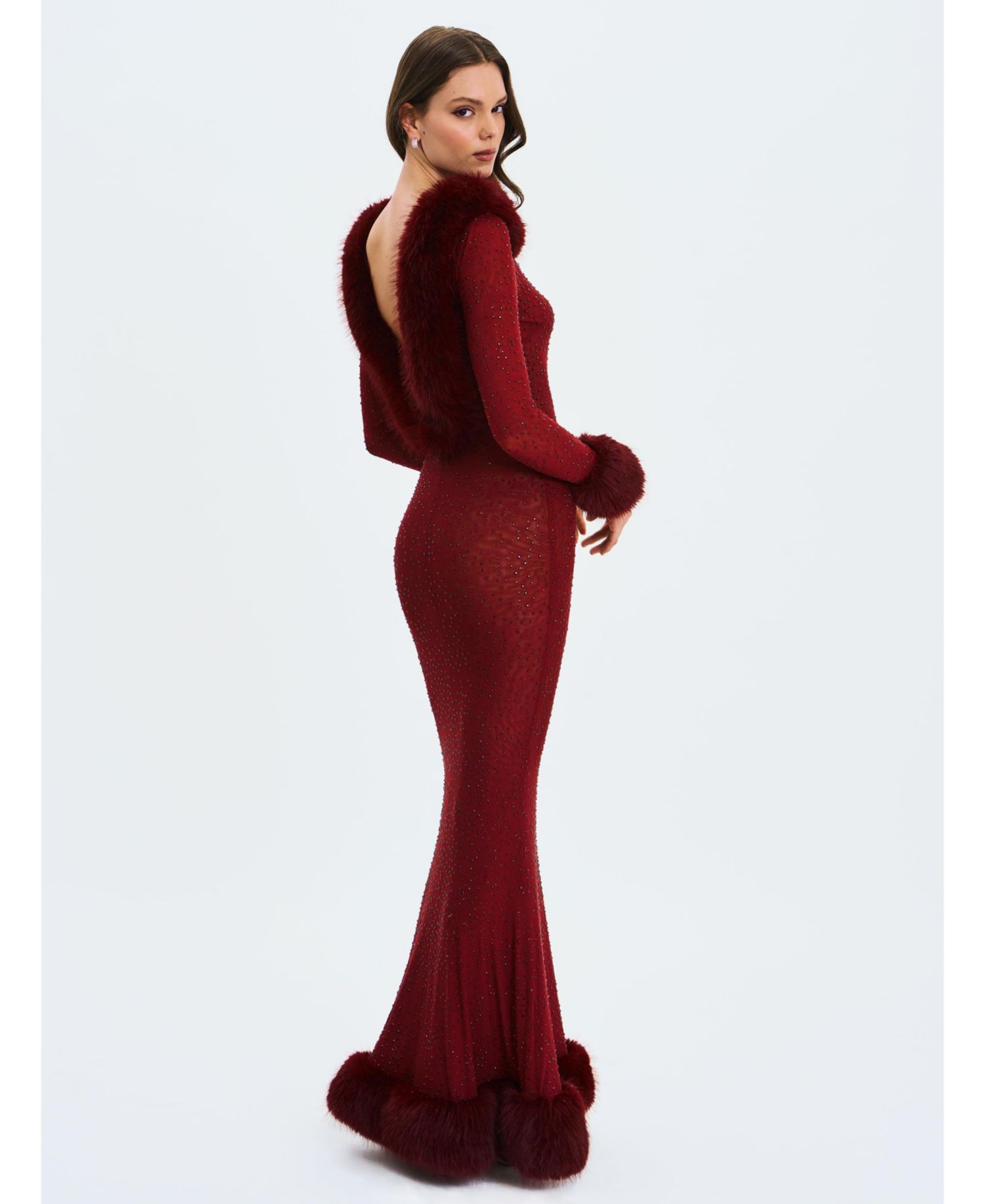 Women's Mellie Regular-Length Rhinestone Mermaid Gown