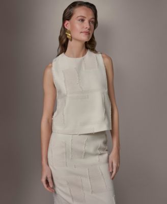 Petite Round Neck Crop Top