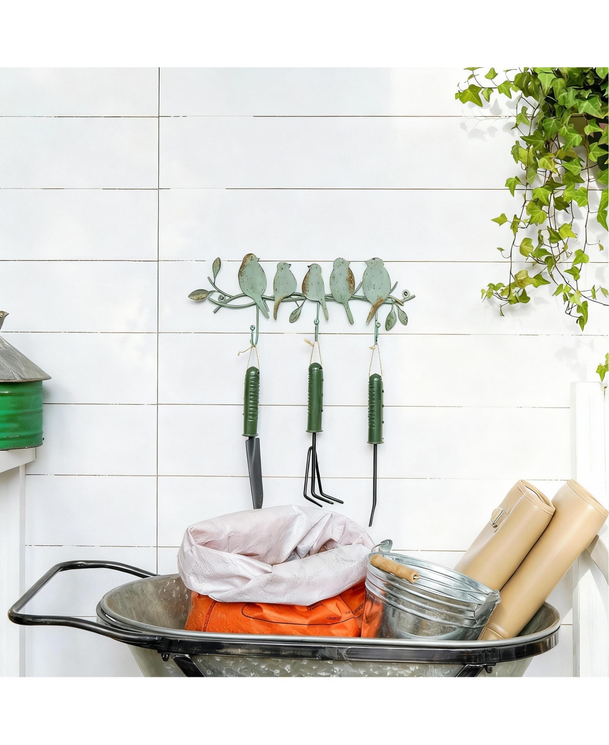 Yigii Vintage Metal Coat Rack with 3 Hooks