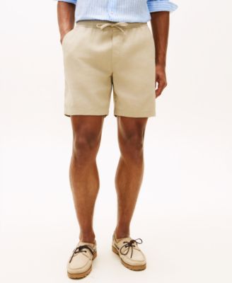 Men's Dover 8" Linen-Blend Shorts