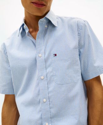 Men's Heritage Short-Sleeve Pocket Striped Oxford Shirt