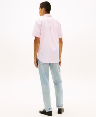 Men's Stripe Short-Sleeve Oxford Shirt