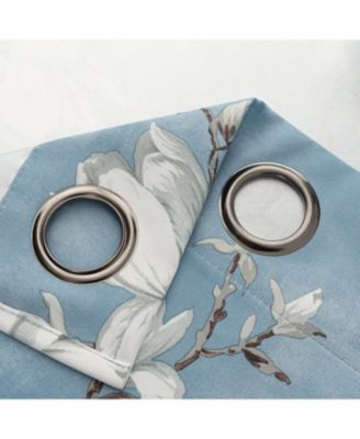 100% Polyester 200 GSM Blossom Printed Blackout Grommet Curtain Panel 54" x 90"