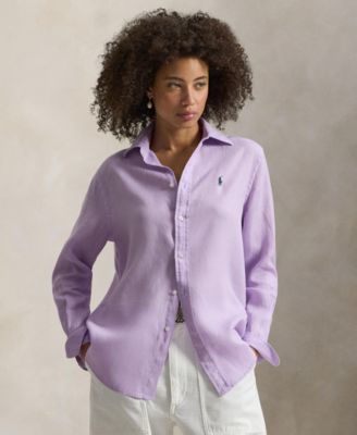 Women's Point Collar Long-Sleeve Shirt