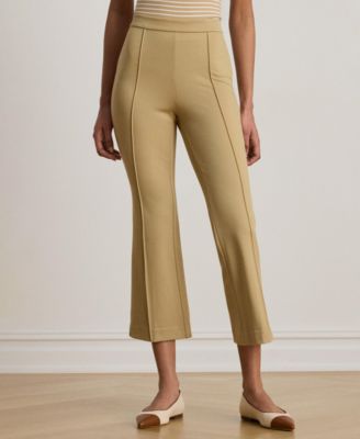 Women's Mid-Rise Flare Ankle-Length Pants