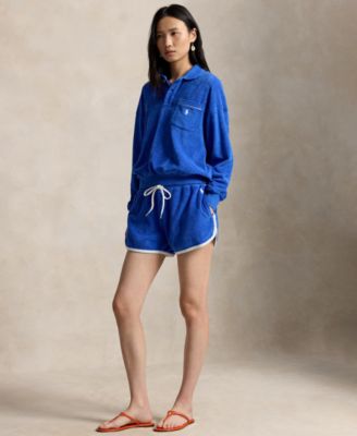 Women's Long-Sleeve Collared Polo Shirt