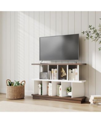 8 Cube Storage Shelf Organizer with 10 Removable Back Panels, Open Display Bookcase for Living Room and Bedroom