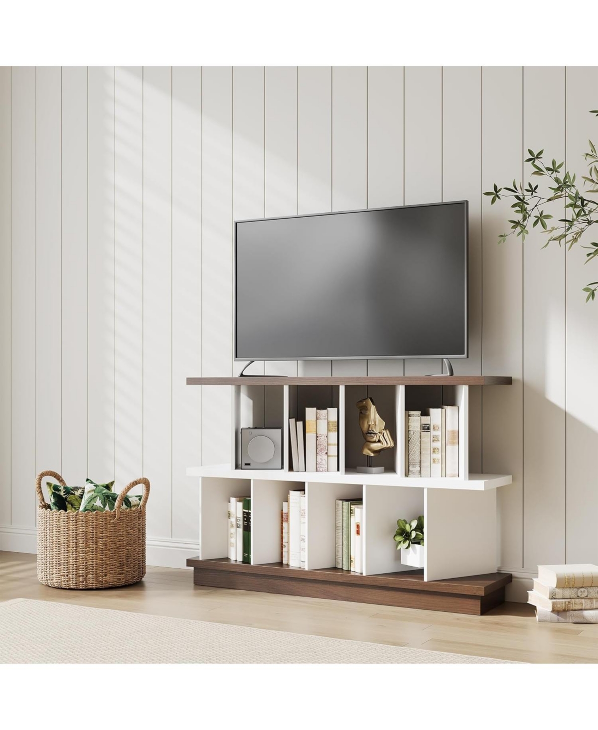 gaomon 8 Cube Storage Shelf Organizer with 10 Removable Back Panels, Open Display Bookcase for Living Room and Bedroom