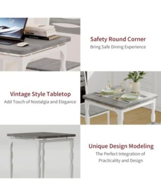 Dining Table Set for 2 Dining Table and Chairs Set of 2 3 Piece Dining Table Set with Spiral Table Legs for Small Spaces Kitchen Apartment