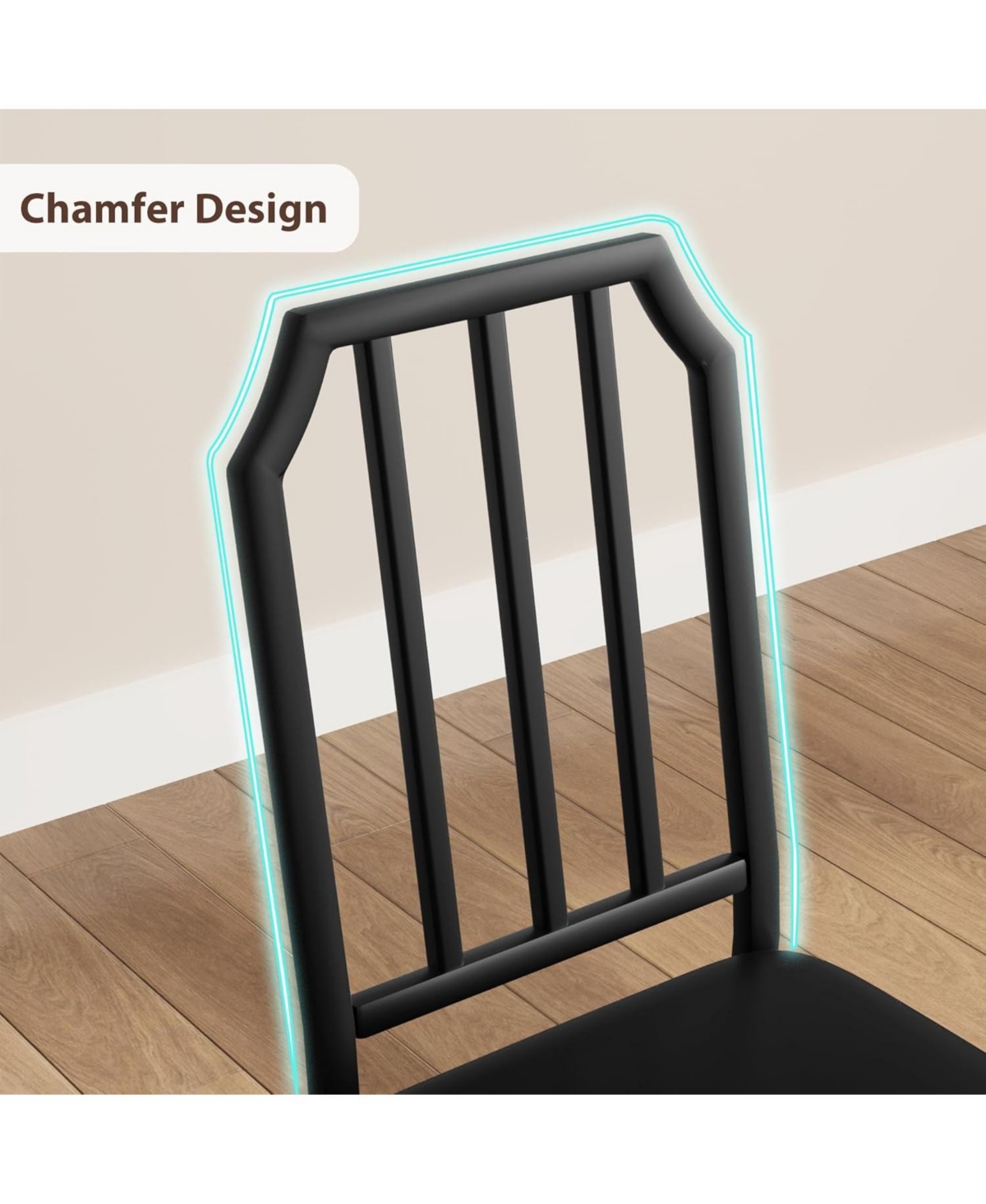 Gaomon Compact dining set for 2 with table and Pu cushioned chairs. Comfortable, stylish, and perfect for small kitchens or dining spaces