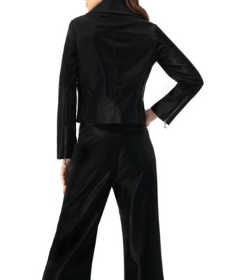 Women's High Shine Biker Jacket