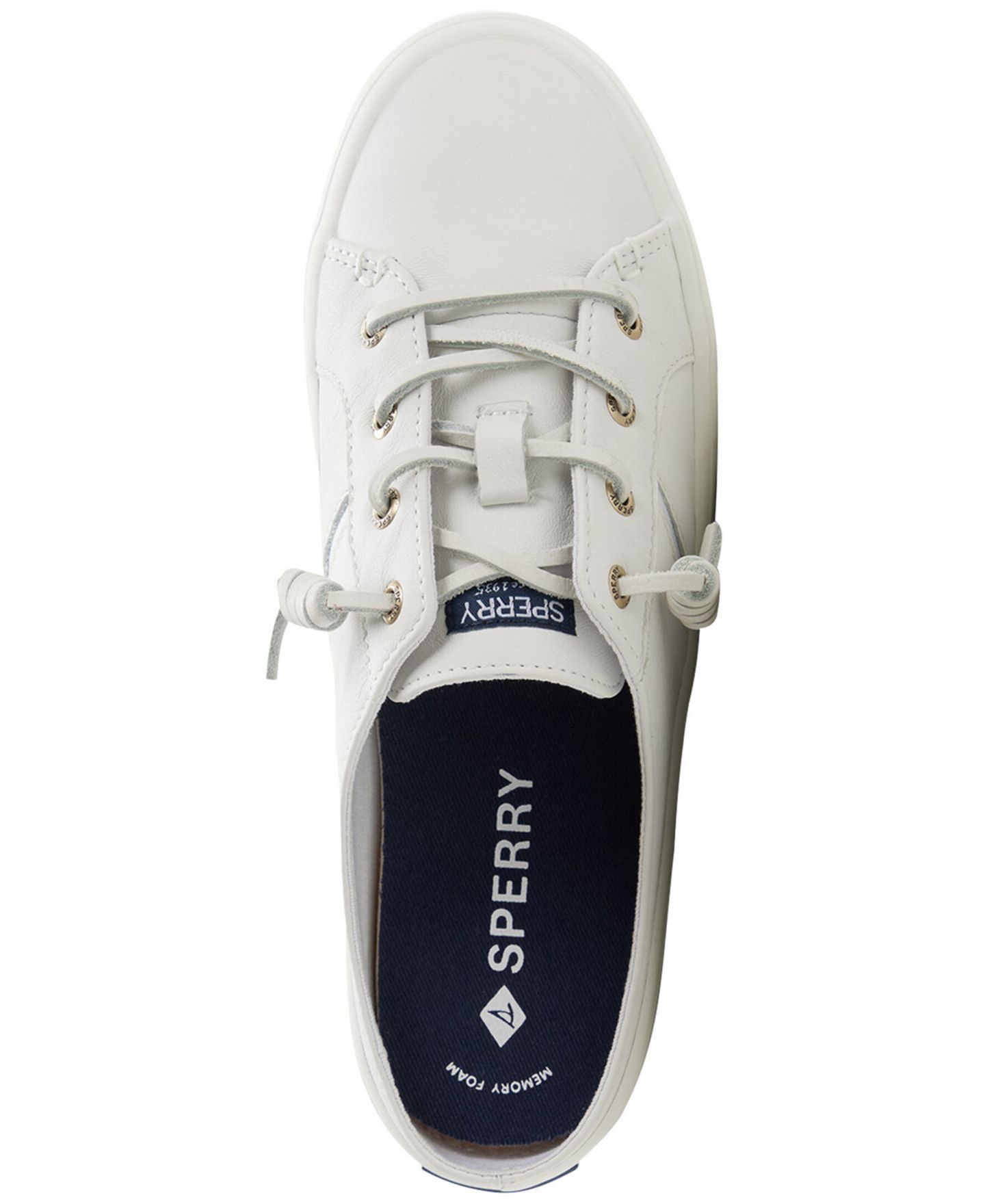 Женские кроссовки Sperry Crest Vibe Lace-Up Mule, цвет: Гладкий белый — фото 4