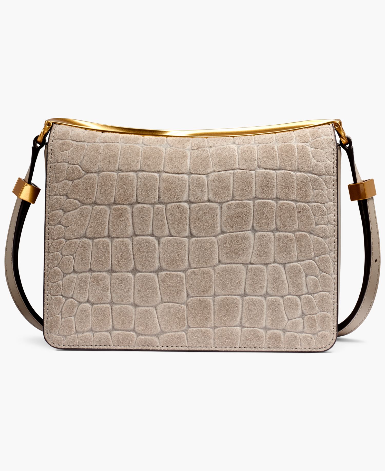Jericho Croco Suede Small Shoulder Bag