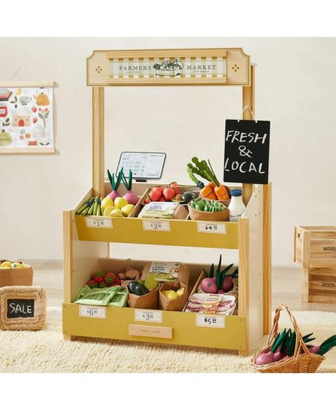Детский игровой набор Tiny Land Grocery Store Wooden 6-Piece Playset, Ages 3+