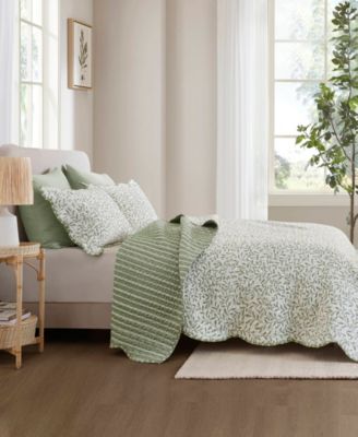 Darcy Print 3-Pc. Quilt Set, King