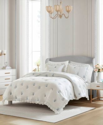 Aglaia Floral Down Alternative 3-Pc. Quilt Set, Full/Queen