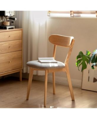 Solid Oak Wood Dining Chair Made in North America FAS Grade Wooden Chair Set of 4