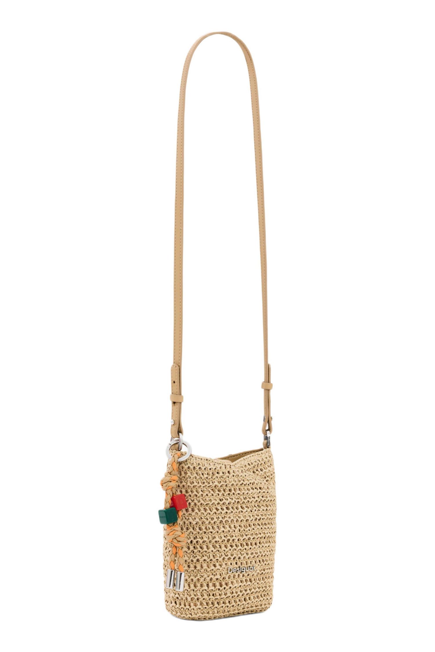 Women's Raffia Mobile Phone Holder Charms