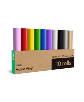 Value 12 in x 5 ft Rainbow Vinyl Rolls - 10 Count