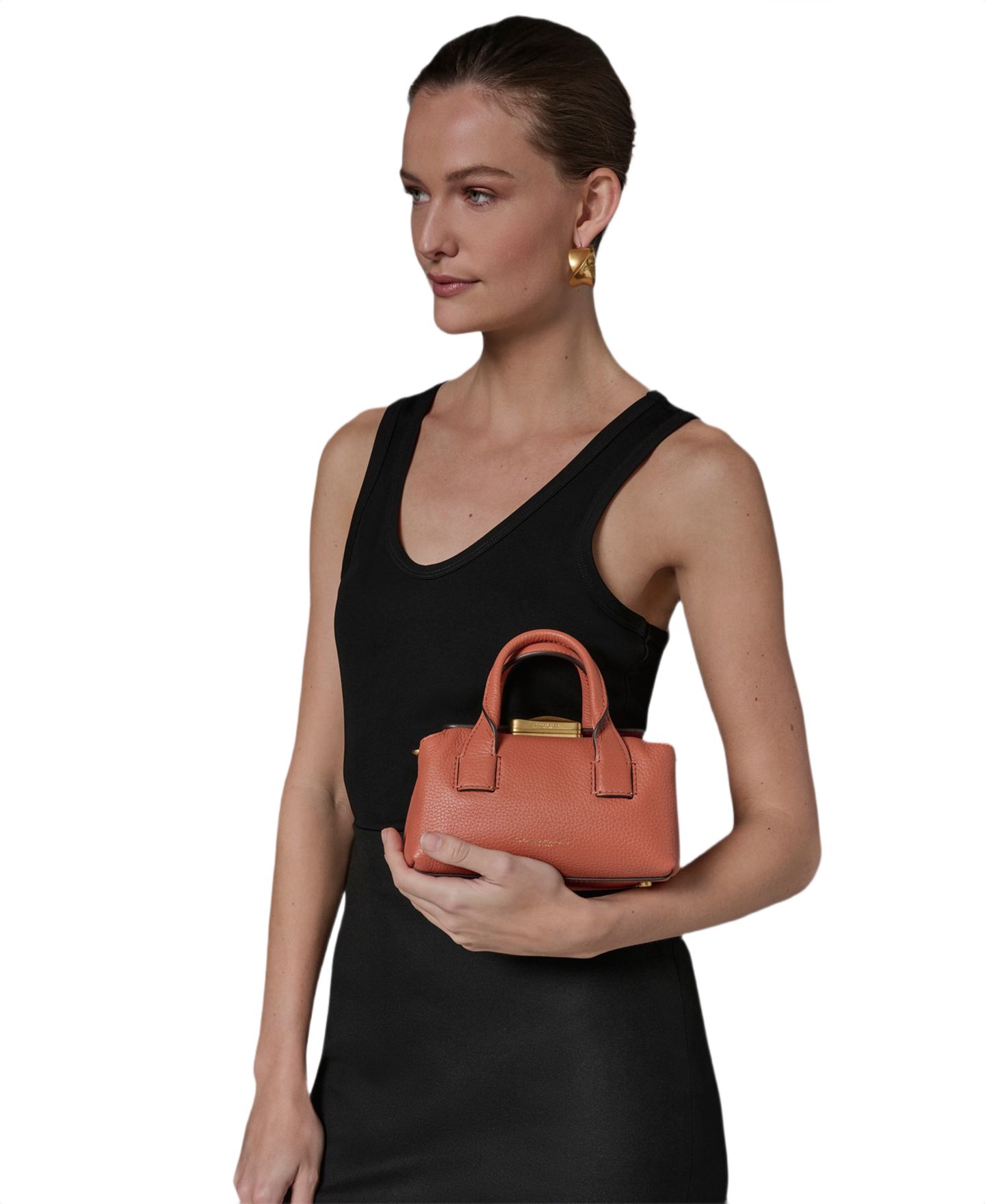 Женская сумка Donna Karan New York Amagansett Mini Satchel, цвет: Янтарный — фото 5