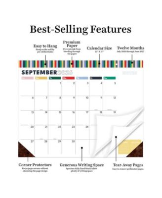 July 2026 - June 2027 Long Weekend Large Desk Pad Monthly Blotter Calendar