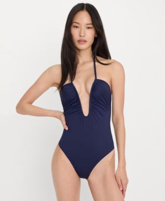 Women's & Plus Size Leilani Deep V-Neck One-Piece Swimsuit