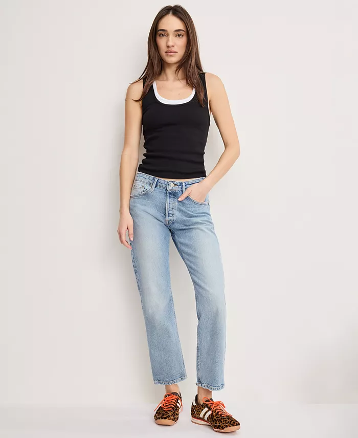 Women's VIntage Straight Ankle Jeans - thumbnail 2