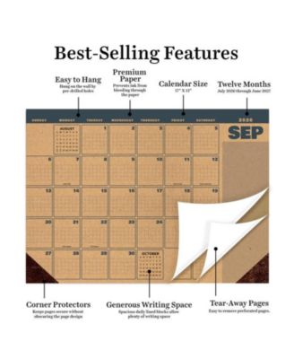 July 2026 - June 2027 Trail + Timber Medium Desk Pad Monthly Blotter Calendar