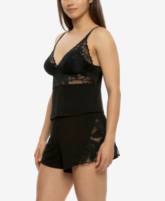 Women's Annalisa Modal and Lace Shorts and Cami PJ Set Style 950236