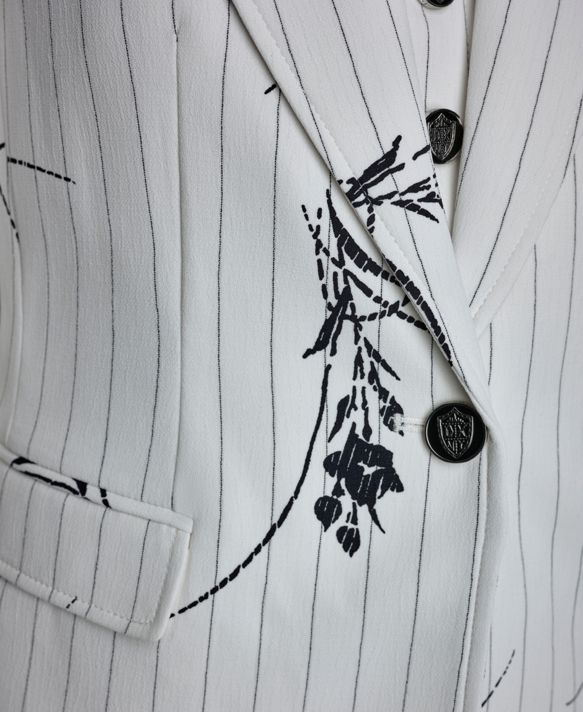 Dkny Women's Pinstripe Single-Button Blazer