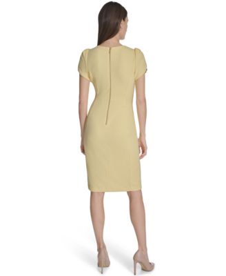 Women's Tulip-Sleeve Sheath Dress