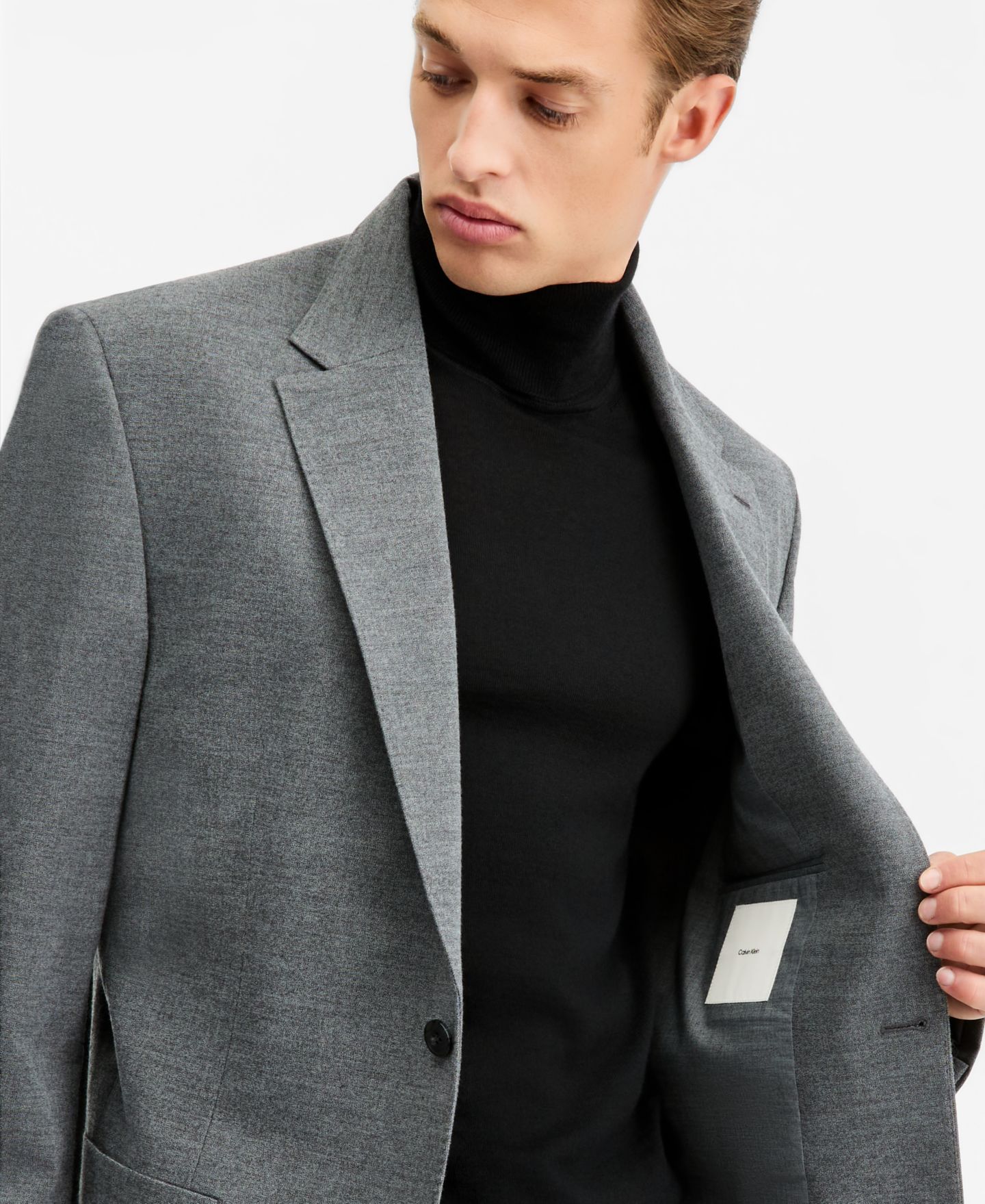 Мужские куртки Calvin Klein Relaxed Suit Separates, цвет: Средний серый — фото 2
